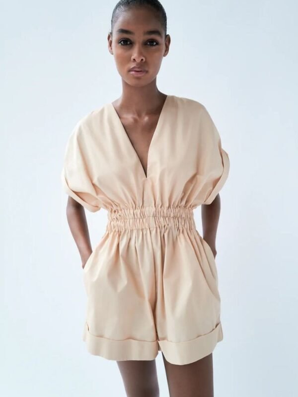 Shirred Waist Playsuit