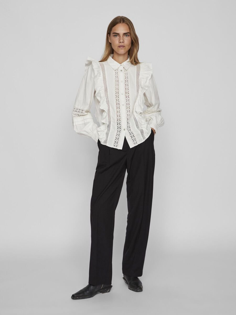 Ruffle Detail Long Sleeve Shirt - Image 3