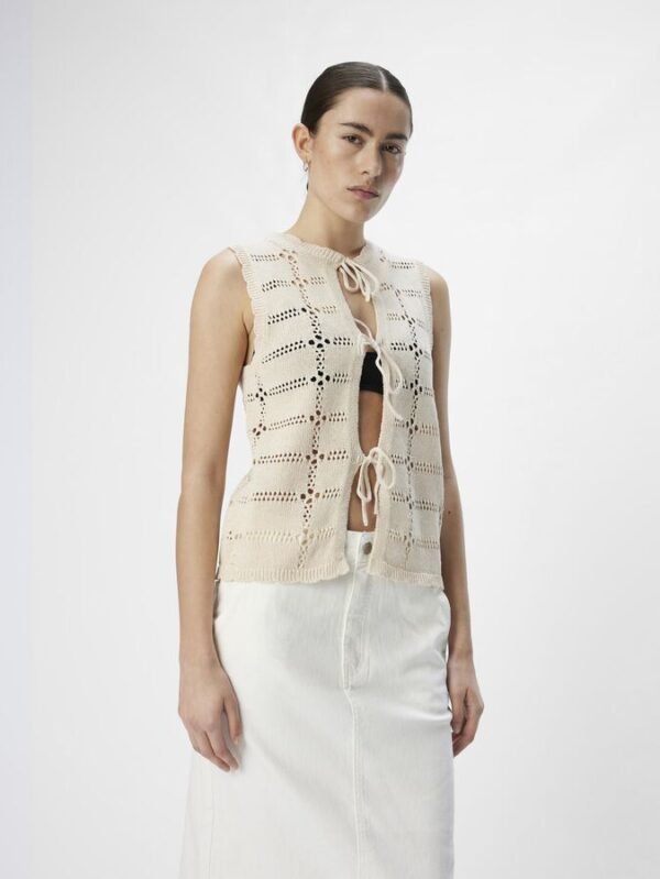 Knit Front Tie Top