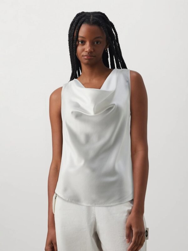 Snow White Cowl Blouse