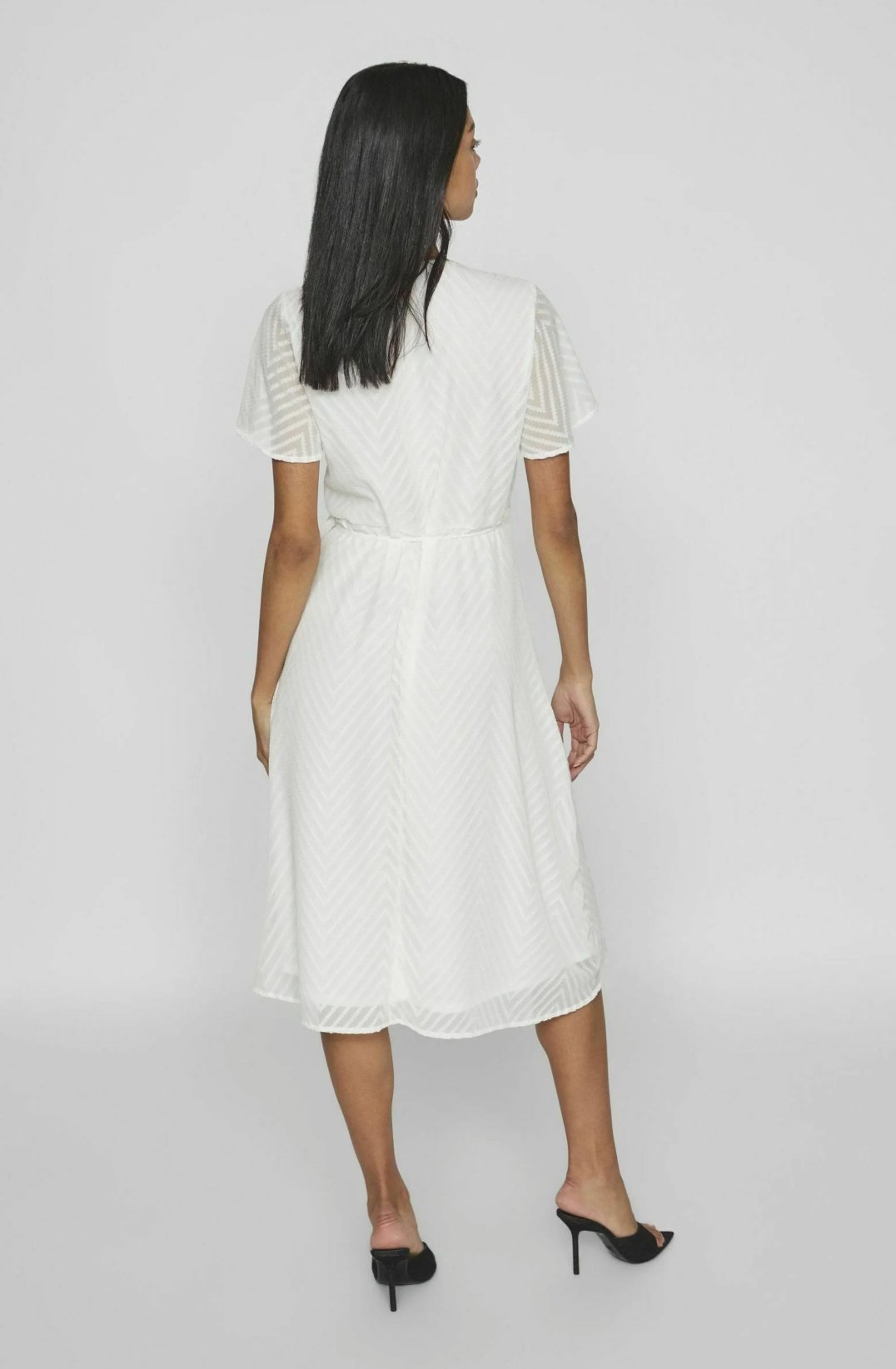 White Wrap Dress - Image 2