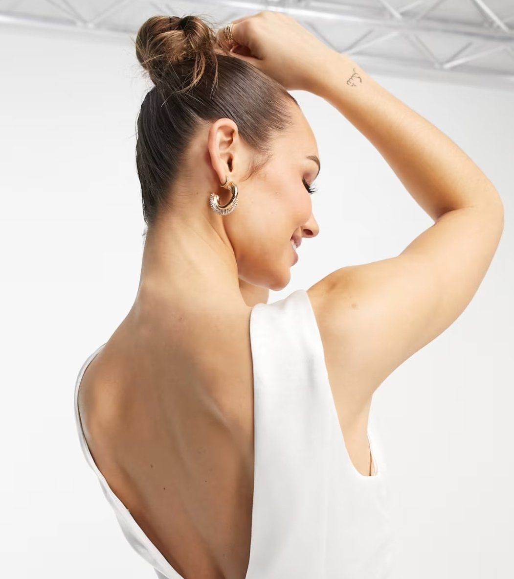 Midi White Mermaid Dress - Image 2
