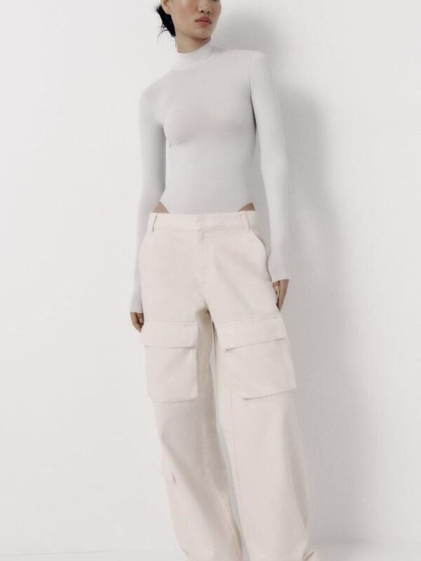 Wide Leg Cargo Jean Pant