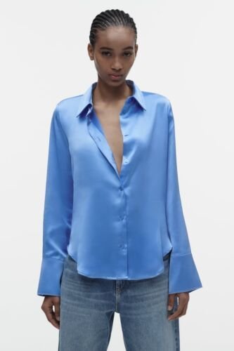 Satin Blue Shirt