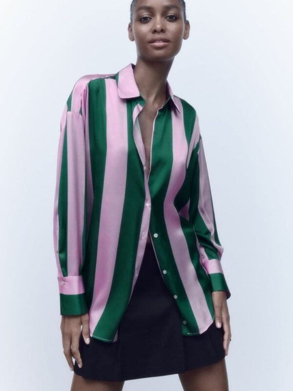 Stripe Satin Shirt