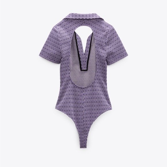 Geometric Print Bodysuit - Image 5