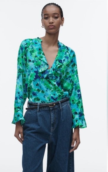 Patterned Floral Shirt