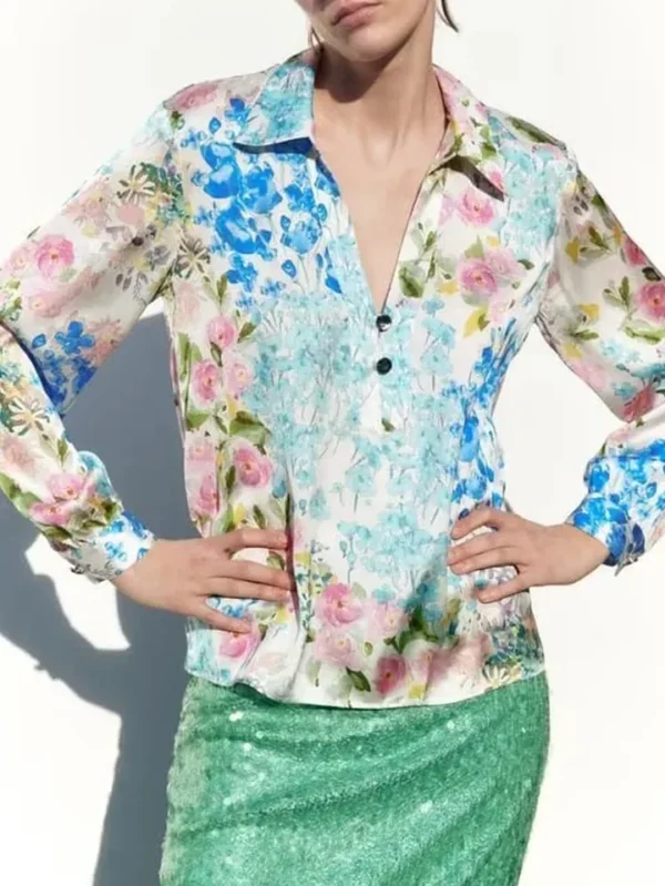 Floral Print Longsleeve Shirt