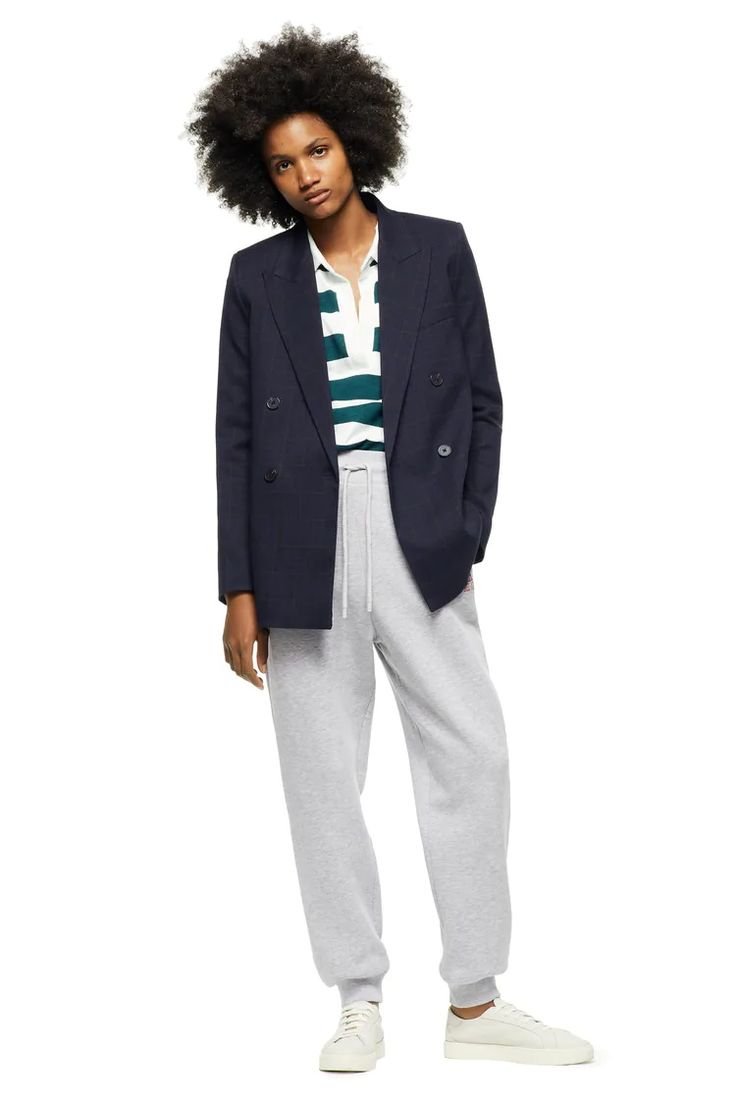 Plaid Double Breasted Blazer - Image 2