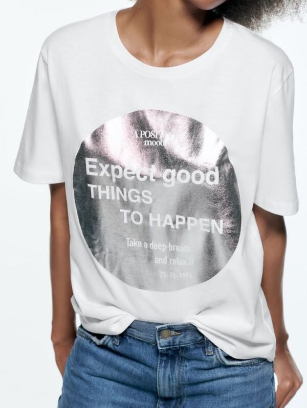 Metallic Print Tee