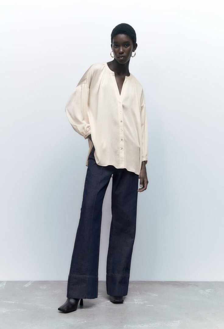 Oversized Flowing Blouse