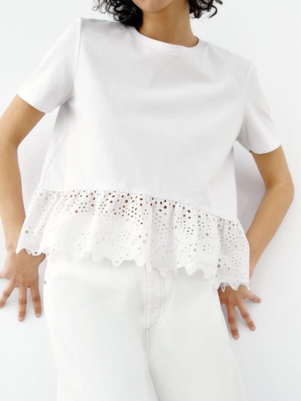 Lace Hem Detail Tee