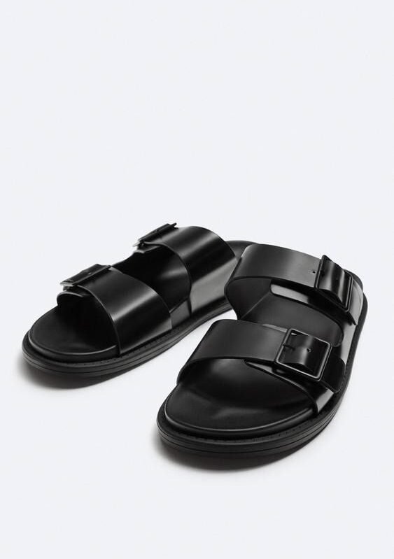 Men Double Strap Slide