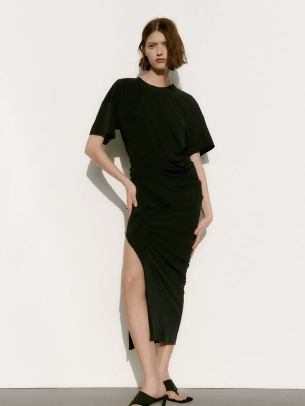 Asymmetric Midi Side Slit