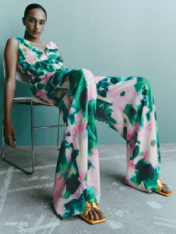 Floral Print Jumpsuit