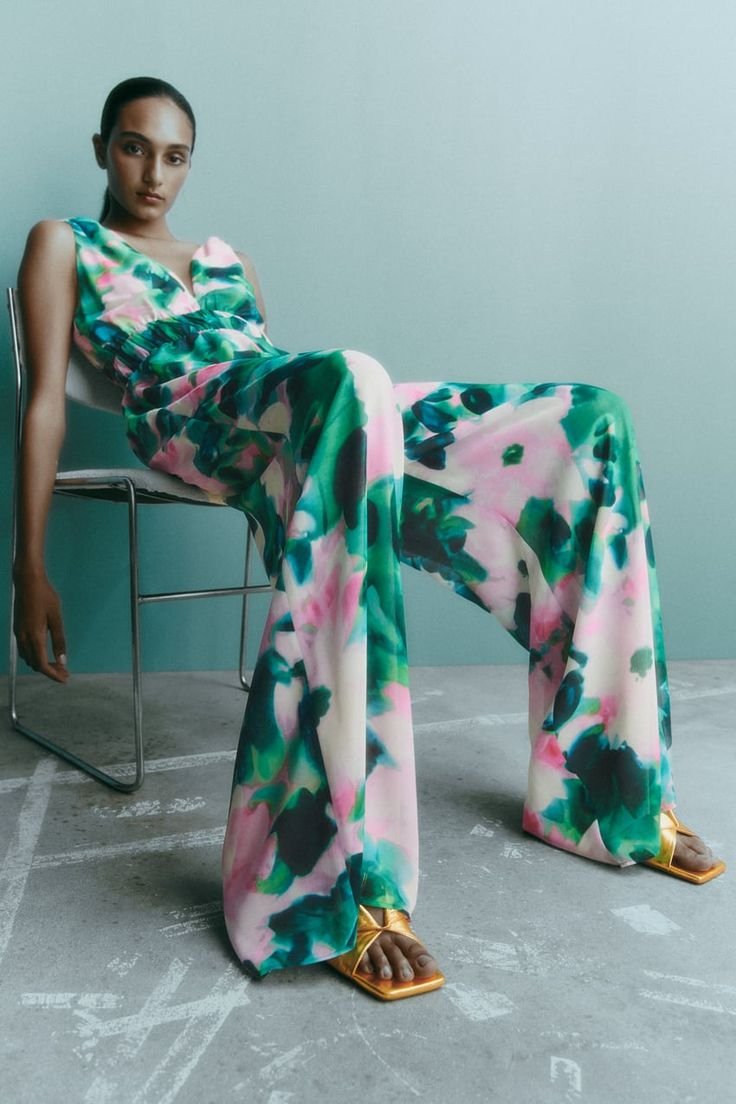 Floral Print Jumpsuit