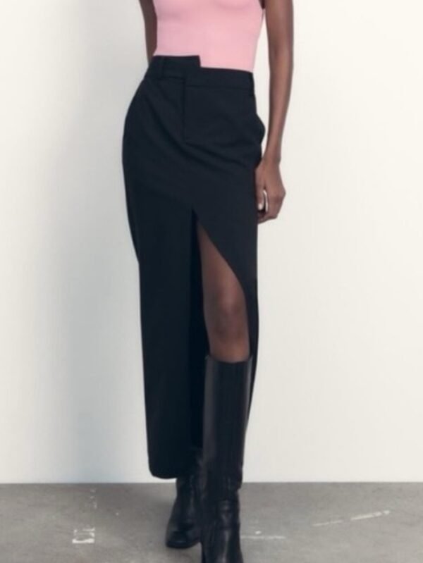 Double Waist Midi Front Slit skirt