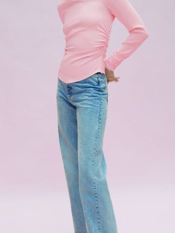 Asymmetric Neck Cut Top