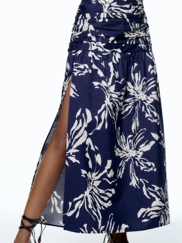 Long Printed Skirt