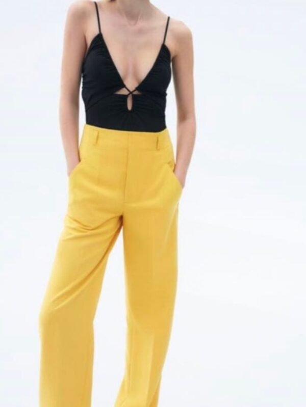 Fitted Waist Full Length Trouser