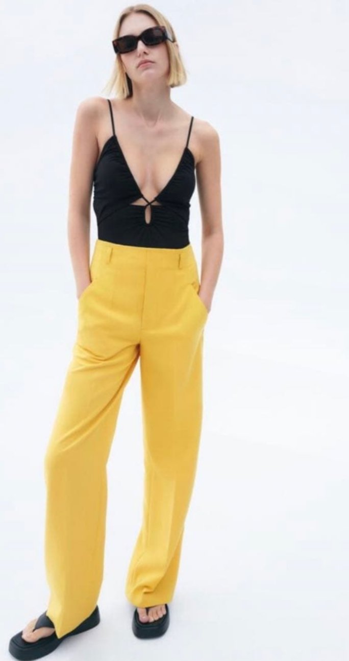 Fitted Waist Full Length Trouser