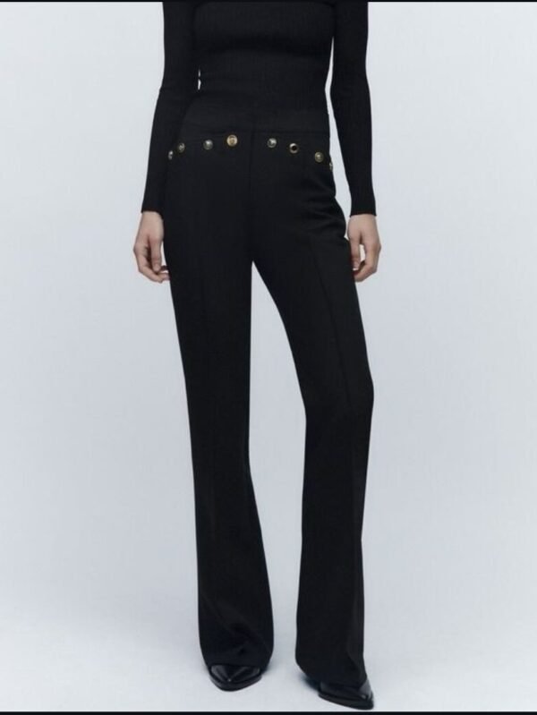 Button Details Pant