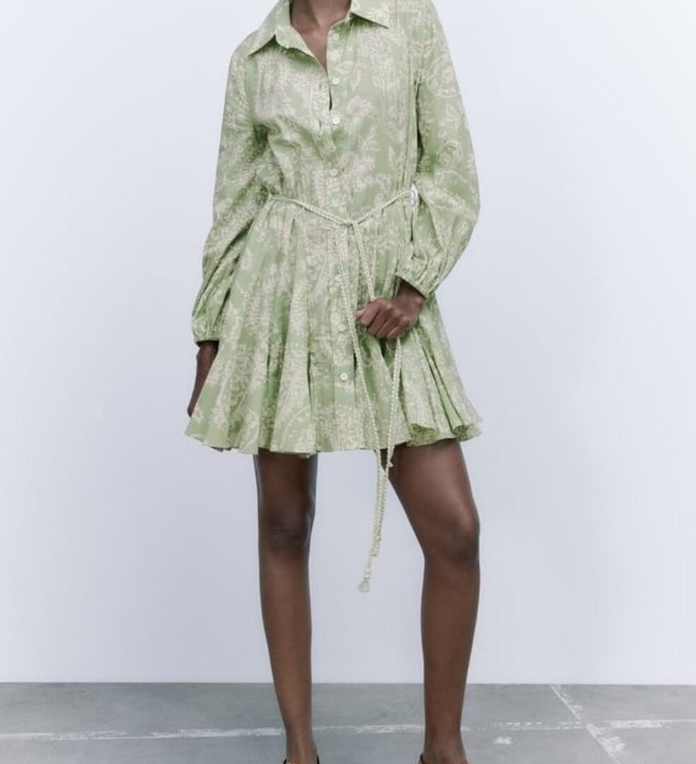 Paisley Print Dress