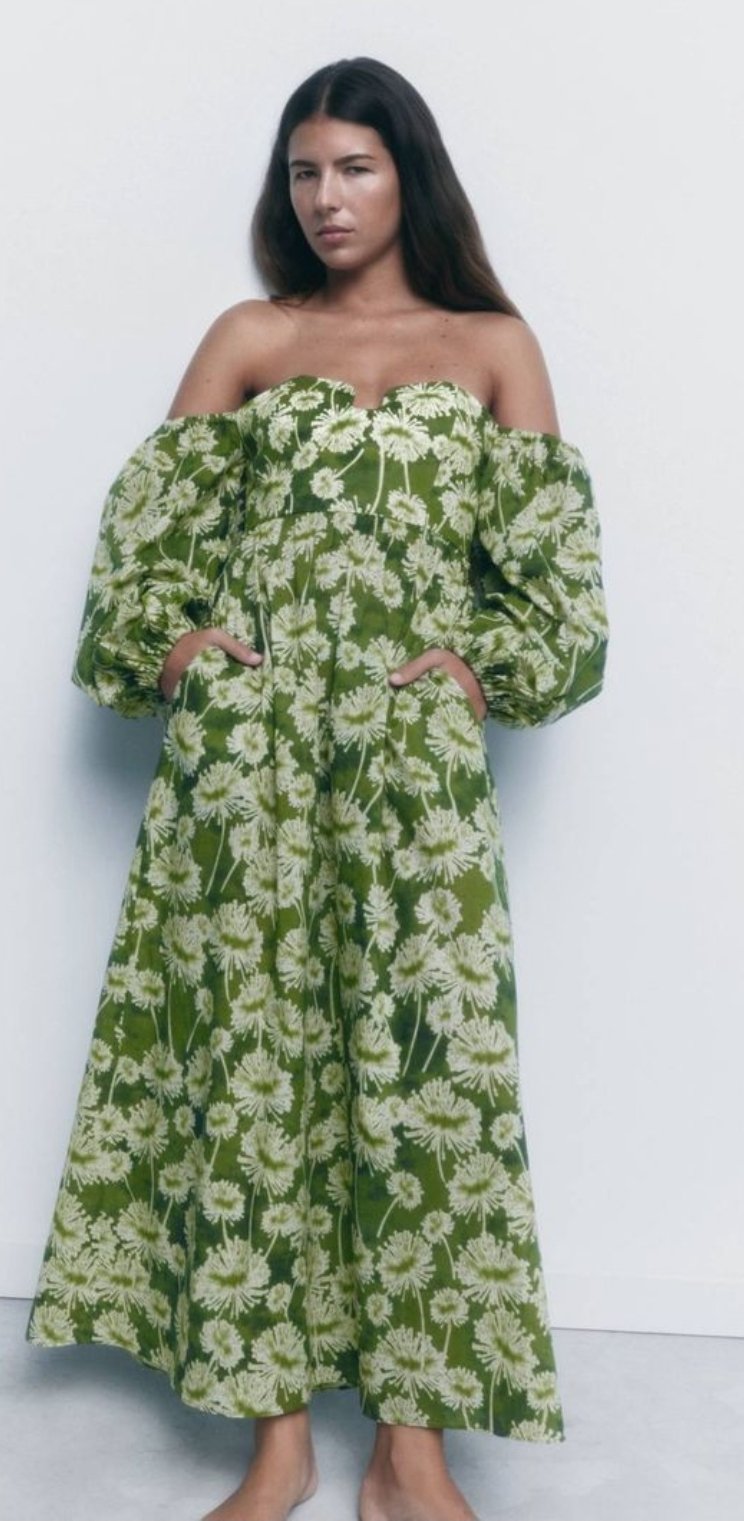 Cotton Midi Dress