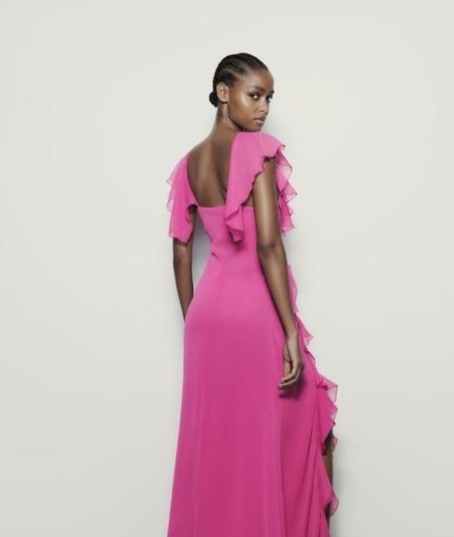 Ruffle Pink Dress