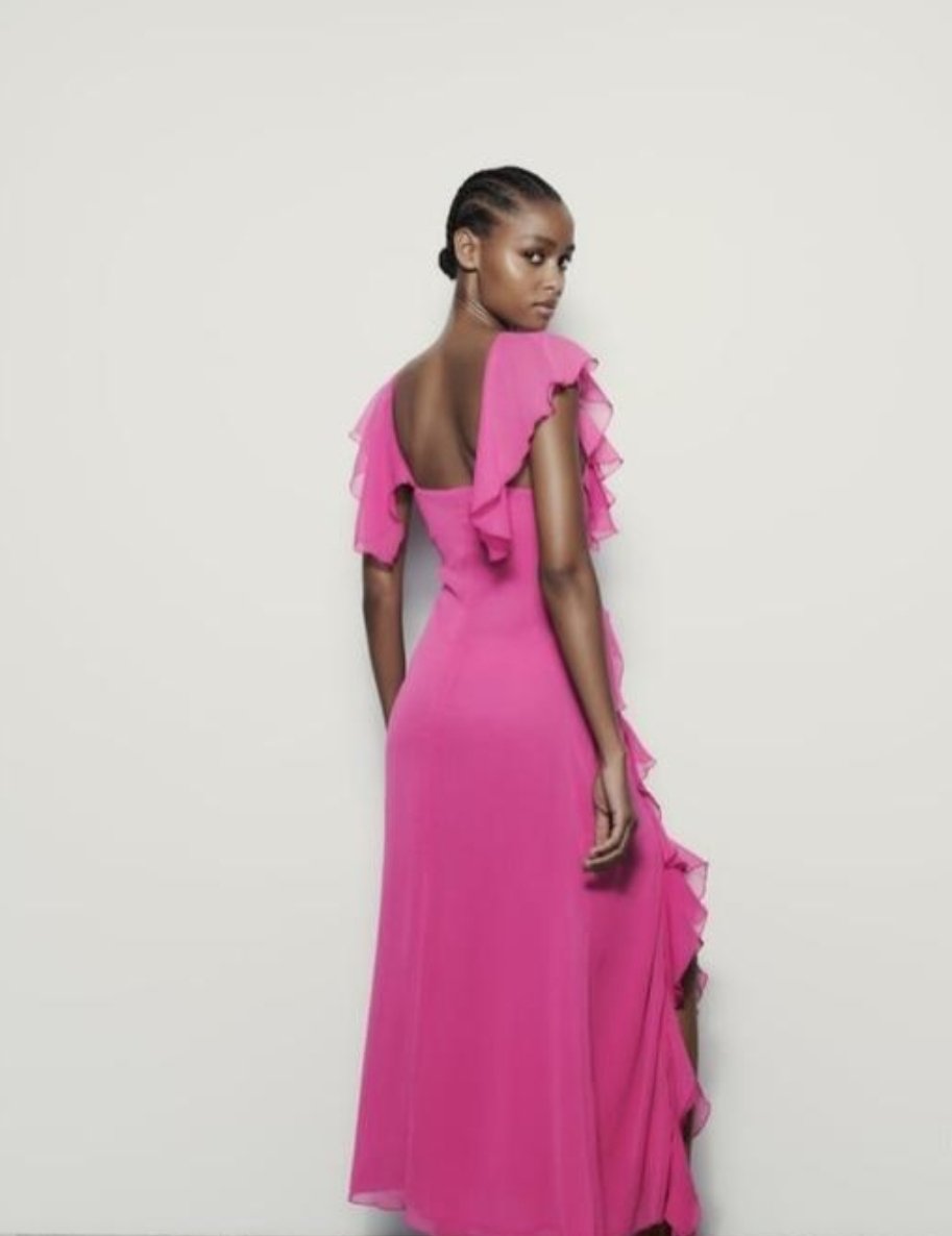 Ruffle Pink Dress