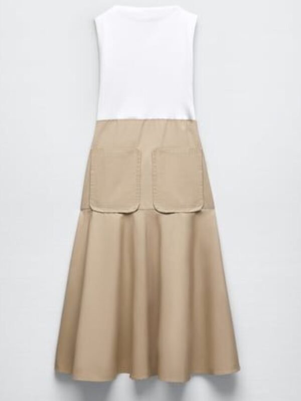 Pocket Details Midi Dress