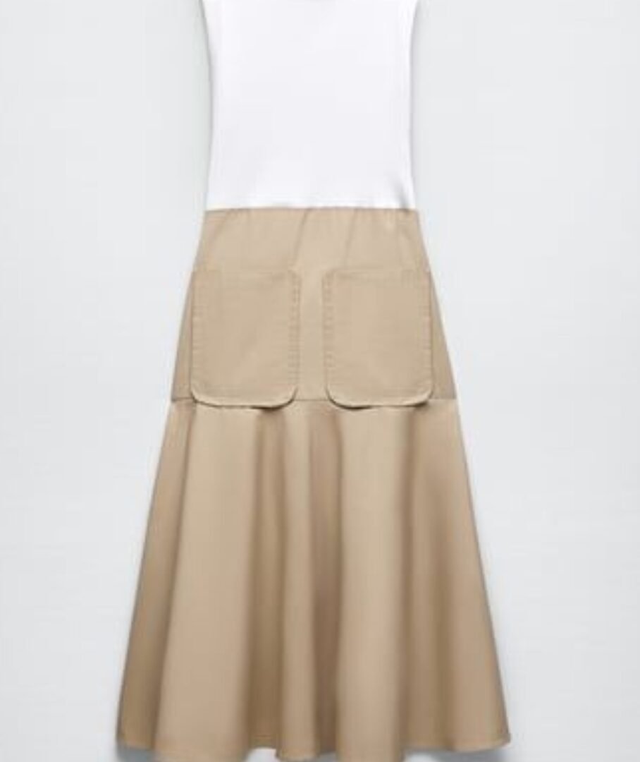 Pocket Details Midi Dress