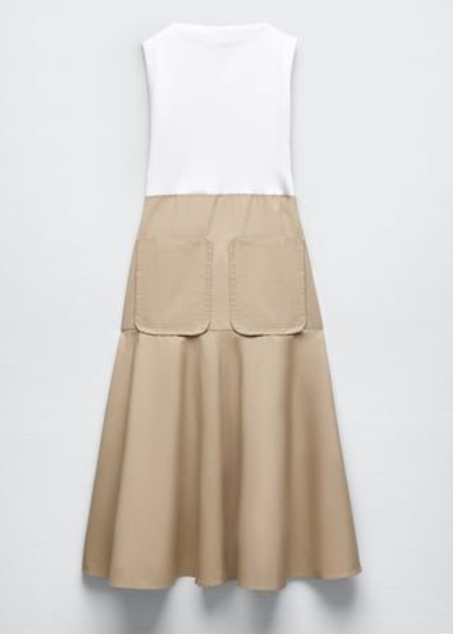 Pocket Details Midi Dress