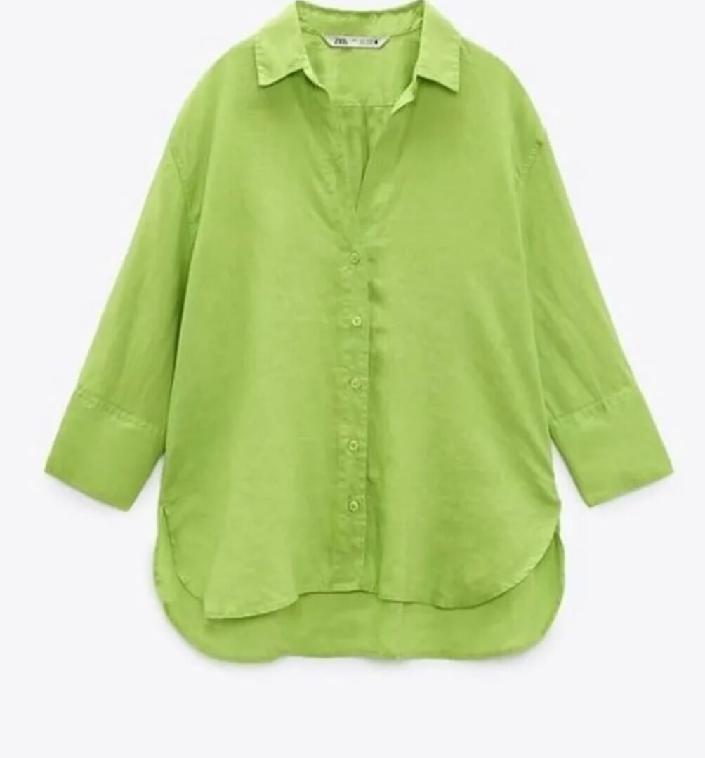 Lime Linen Shirt