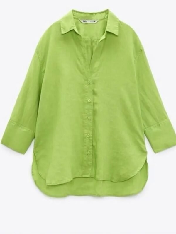 Lime Linen Shirt