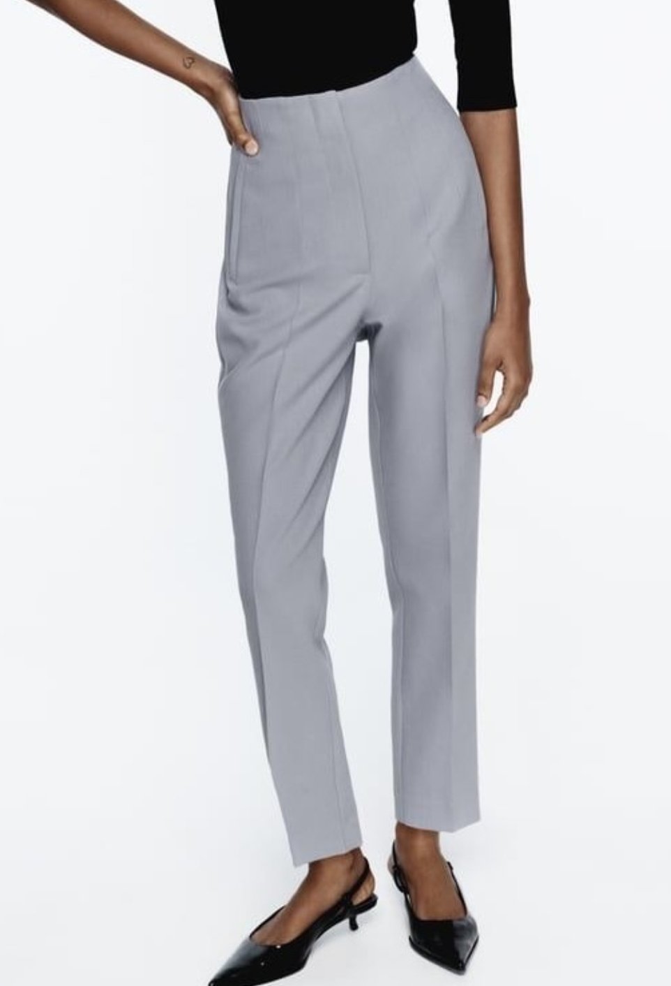Grey High Waist Pants