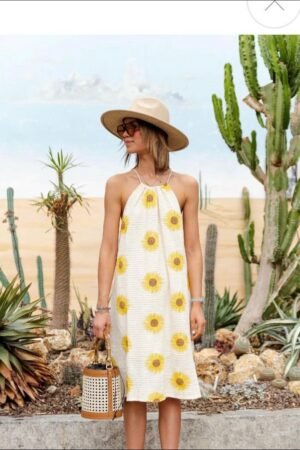 Sunflower Strappy Dress