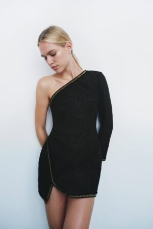 ShoulderTextured Dress