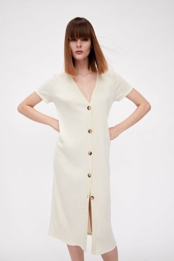 Button midi Dress