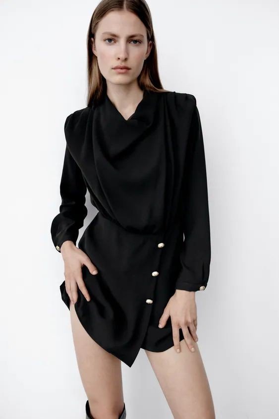 Cowl Neck Playsuit