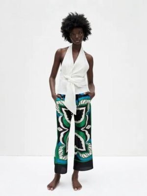 Printed Satin Pant