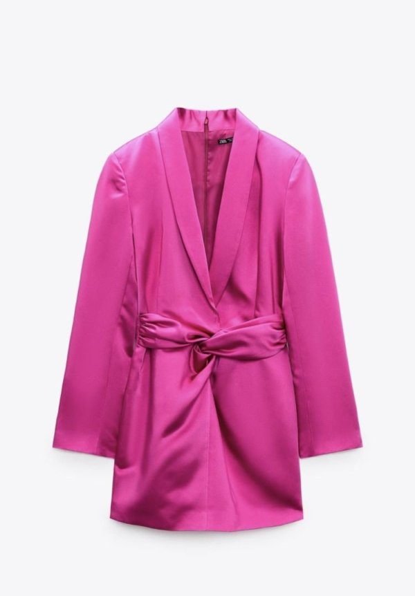 Satin Blazer Dress