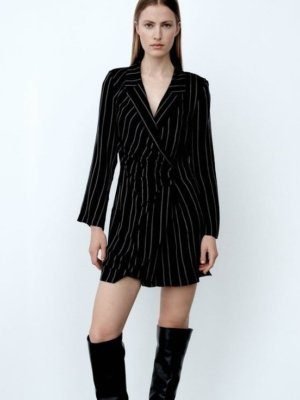 Stripe Blazer Dress