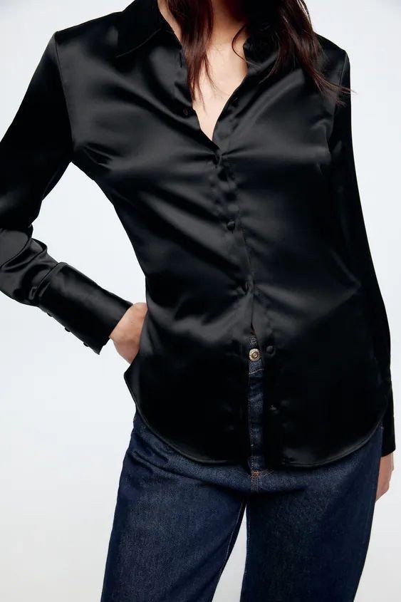 Tailored Satin Shirt