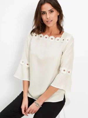 Loose creme Blouse