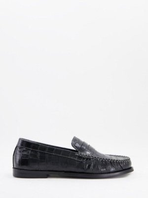 Leather Loafer in black