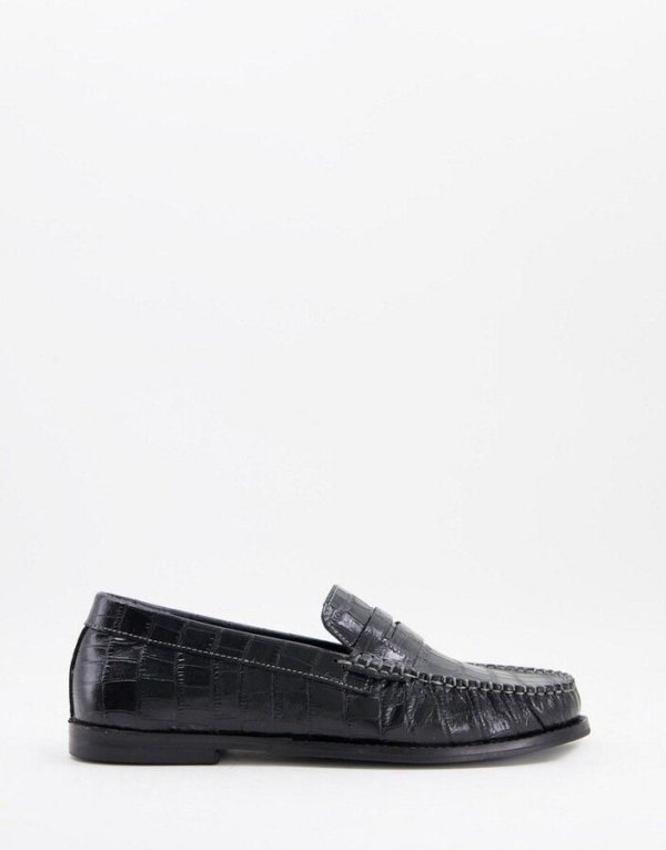 Leather Loafer in black