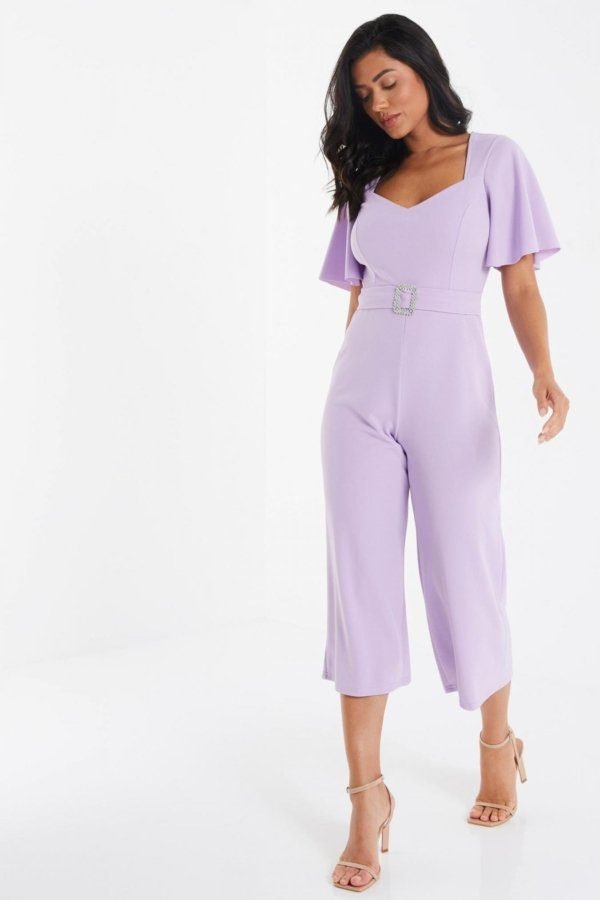 Quiz Lilac Buckle Jumpsuit Cullote