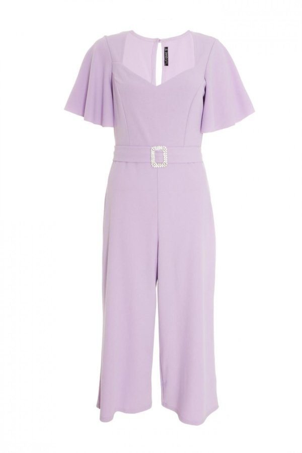 Quiz Lilac Buckle Jumpsuit Cullote