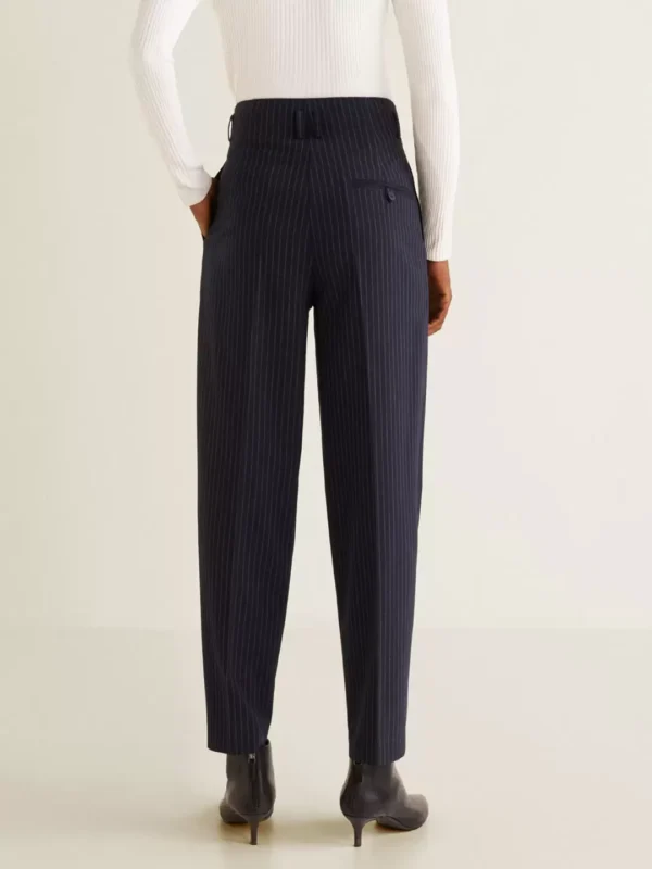 Navy pinstripe pants